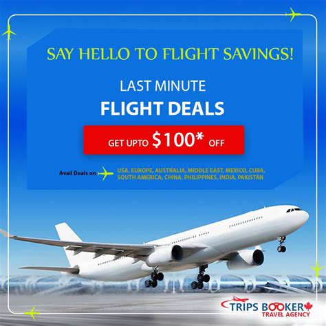 Last minute flight deals | Airfare deals, Last minute flight deals ...