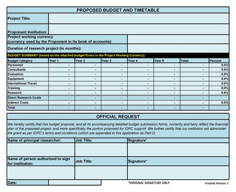 50 Free Budget Proposal Templates (Word & Excel) ᐅ TemplateLab