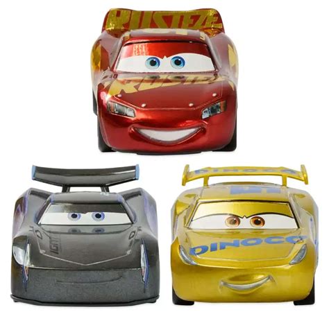 Disney Pixar Cars Cars 3 Pullback Die Cast Jackson Storm, Lightning ...