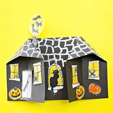 Printable 3d Haunted House Template