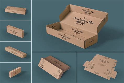 7 Rectangular Packaging Box Mockups, Graphic Templates - Envato Elements