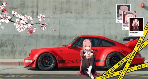 Anime x Car desktop wallpaper : u/superrulerxy