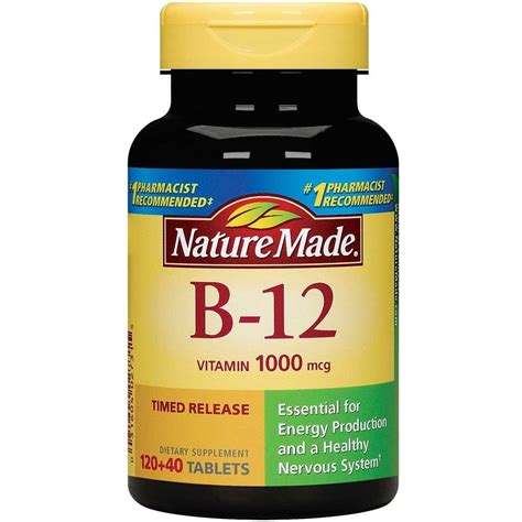 Amazon.com: Nature Made Vitamin B12 1000 mcg. Timed Release Tablets ...