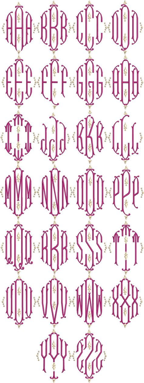 Exquisite Monogram | Embroidery monogram fonts, Embroidery monogram ...