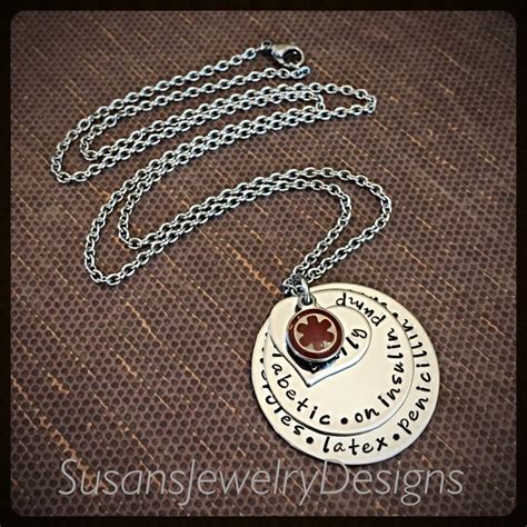 Custom Medical Alert Necklace Medical ID Stainless Steel - Etsy