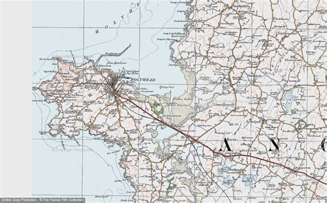 Historic Ordnance Survey Map of Penrhos, 1922