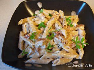 Chicken and Pasta with Asiago Cream Sauce - Cookaholic Wife