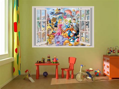 Disney characters mickey Window Decal WALL STICKER Home Decor Art Mural ...