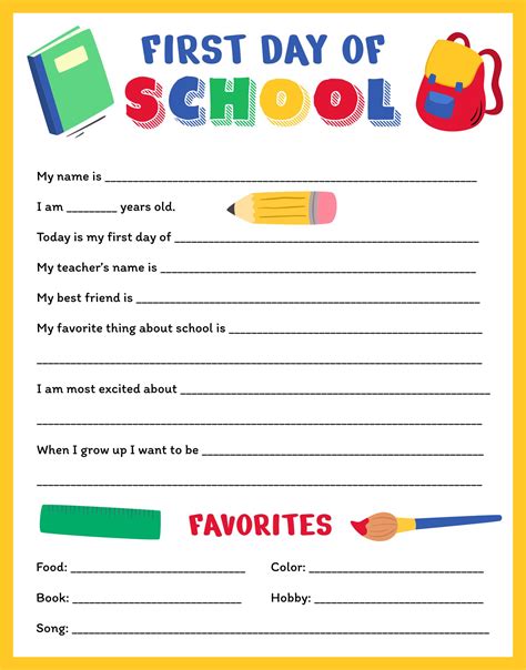 5 Best Images of Back To School Printables Kindergarten - Rock Star ...