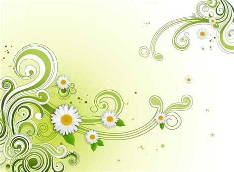 Green Floral Flower Background PSD | Photoshop | All Free Web Resources ...