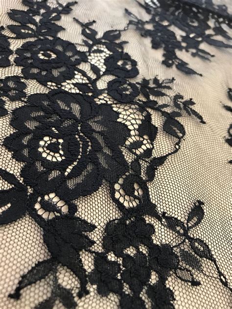 Black lace Fabric - Chantilly lace - lace fabric from Imperiallace.com