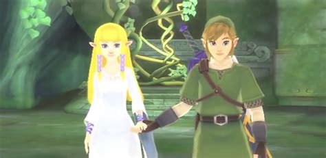 Skyward Sword Zelda And Link Kiss