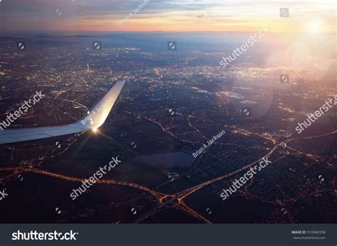 View Landing Airplane Out Window City Stock Photo 510969358 | Shutterstock