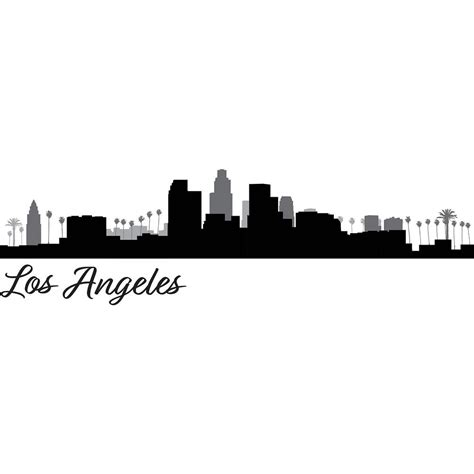 Los Angeles Black And White Skyline - 1000x1000 Wallpaper - teahub.io