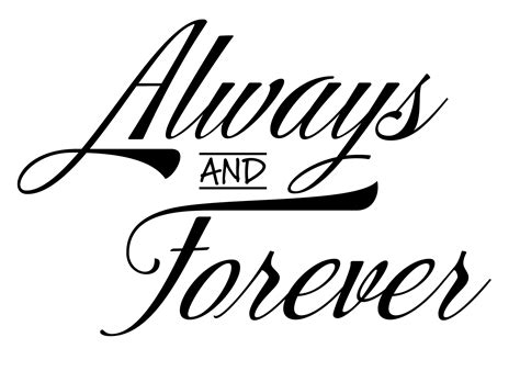 Always & Forever Vinyl Sticker Anniversary Vinyl Sticker | Etsy