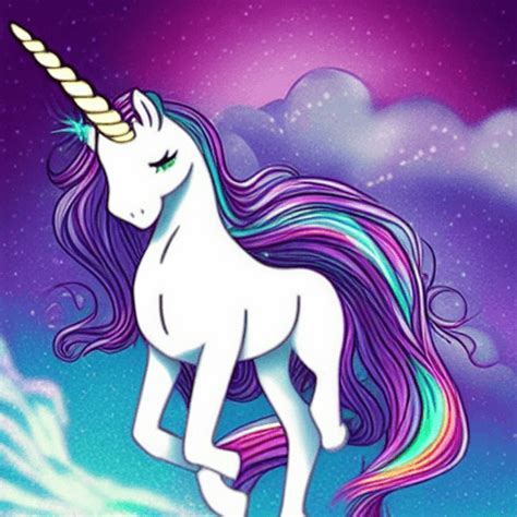 Unicorn Art Anime Kawaii No Frame · Creative Fabrica