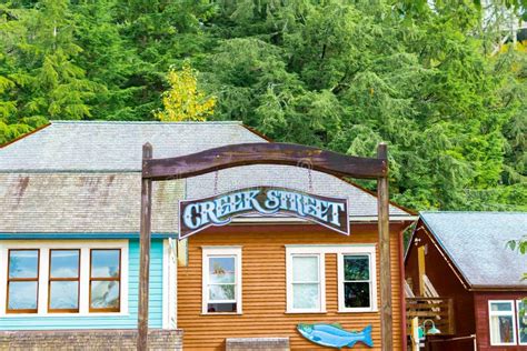 Entrance To Creek Street in Ketchikan, Alaska Stock Image - Image of ...