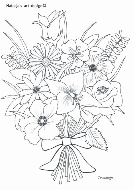 Free Printable Flower Bouquet Coloring Pages - Dennis Henninger's ...