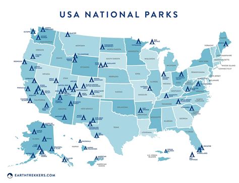 National Parks Us Map - Verla Jeniffer