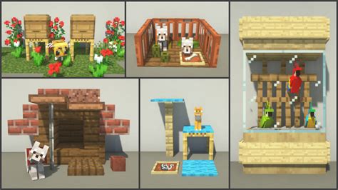 Here are 25+ Pet House Designs :) By u/BBlocks0 | Minecraft crafts ...