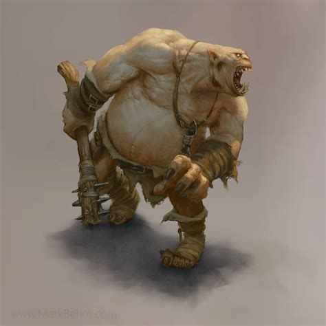 ArtStation - Ogre - D&D, Mark Behm | Ogre, Fantasy monster, Game ...