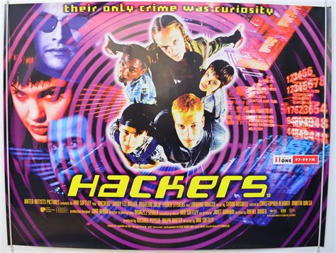 HACKERS (1995) Original Quad Movie Poster - Jonny Lee Miller, Angelina ...