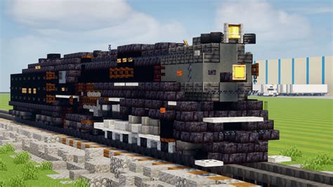 I built a steam train : r/Minecraftbuilds