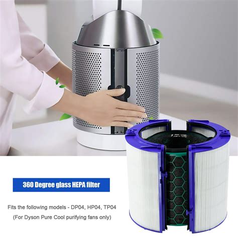 For Dyson HP04/TP04/DP04 Filter Accessories Sealed Two Stage 360°Filter ...