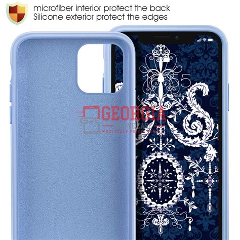 D90-Light Blue 5.4 inch iPhone 13 Mini Liquid Silicone Case Slim Soft ...