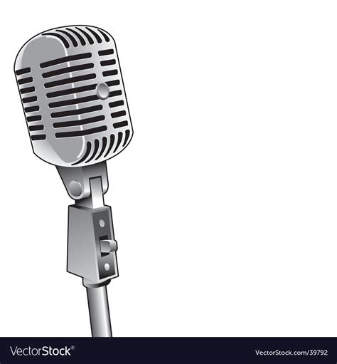 Microphone background Royalty Free Vector Image