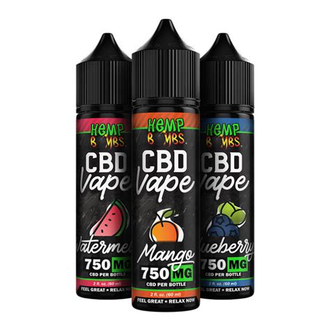 Hemp Bombs Premium CBD Vape Juice (Choose Strength & Flavor)