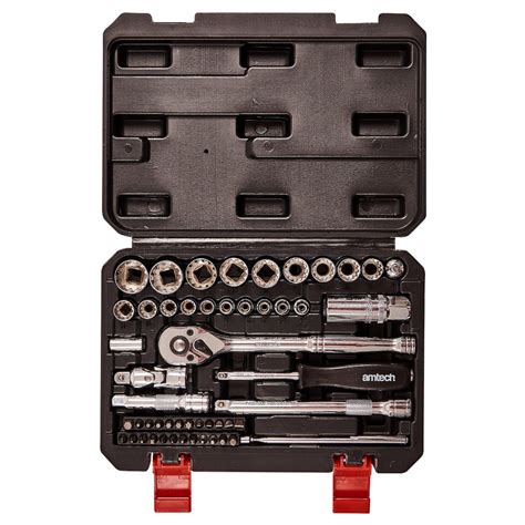 52pc 1/4" & 3/8" 12 point socket set - Amtech