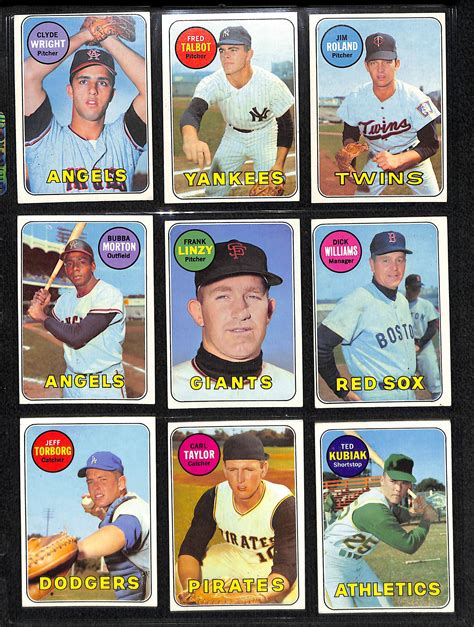 Lot Detail - Lot of (80) 1969 Topps Baseball Cards with Rod Carew