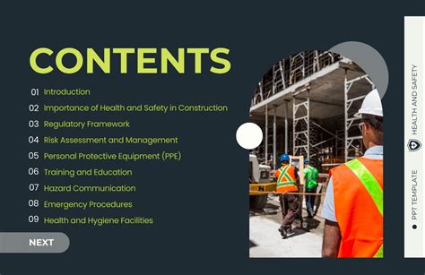 Health and Safety in Construction PPT Template - Download | Template.net