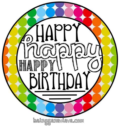 Birthday Tags Printable