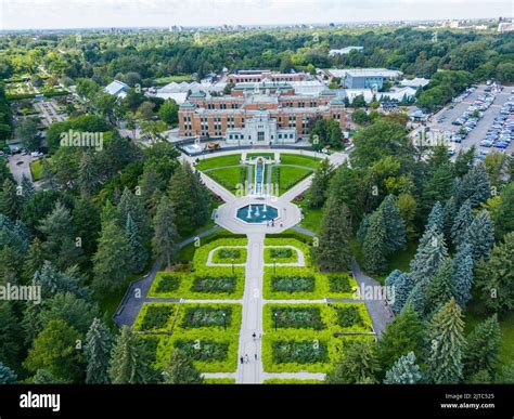 Aerial view of Montreal Botanical Garden in summer Stock Photo - Alamy