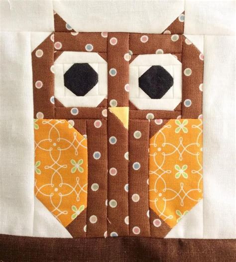 Cute Owl Quilt Block | Craftsy | Quilt patterns, Bird quilt blocks, Owl ...