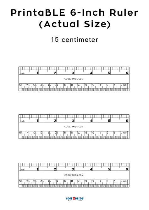 Printable Ruler With Inches