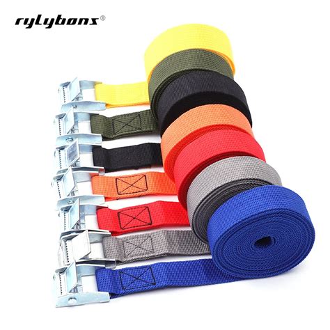 5m*25mm Car Tension Rope Tie Down Strap Strong Ratchet Belt Luggage Bag ...