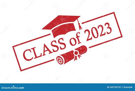 Graduate 2023. Class Of 2023. Lettering Logo Stamp. Graduate Design ...