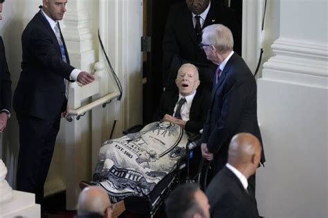 Jimmy Carter, 99, appears at wife's memorial | The Manila Times