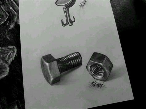 Nut & bolt 3D sketch