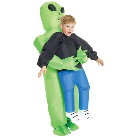 Morph Inflatable Alien Abduction Costume For Adults Blow Up Suit For ...