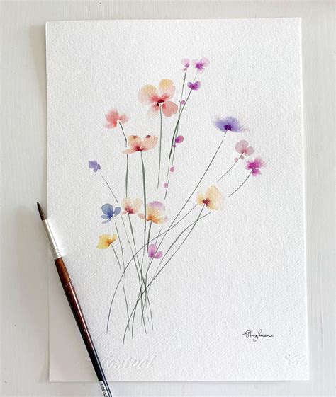 @shazserene Watercolor Flowers Tutorial, Watercolor Flowers Paintings ...