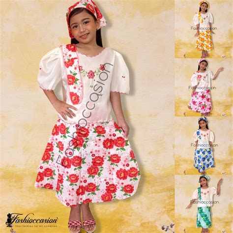 Baro’t Saya or Kimona’t Patadyong for Buwan ng Wika Costume for KIDS ...