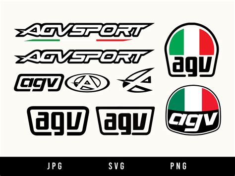 Agv helmet Logo Instant Download SVG PNG JPG Digital | Etsy