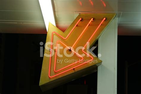 Arrow Neon Sign Stock Photo | Royalty-Free | FreeImages