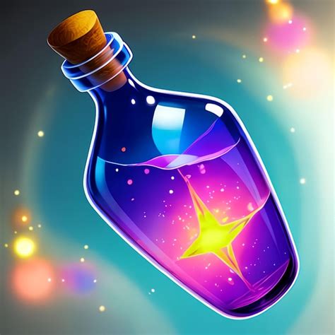 Premium AI Image | Colorful bottle model for game ideas