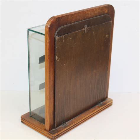 Lot Detail - Classic Wood & Glass Display Case with Easy Access on Back