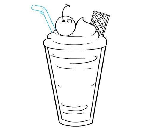 How to Draw a Milkshake - Step-by-Step Tutorial